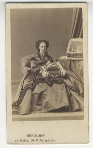 CdV Portrait Maria Alexandrowna, Zarin von Russland, geb. Marie v. Hessen und bei Rhein