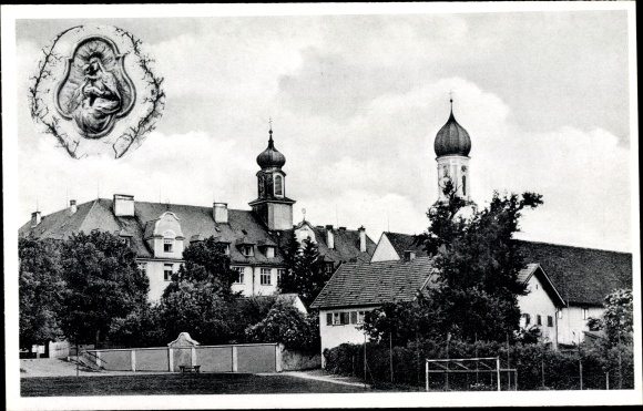Ansichtkaart Grunertshofen Moorenweis in Opper-Beieren, katholiek Landschulheim