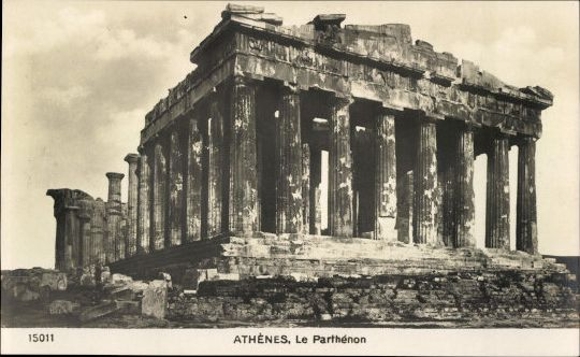 13 old PCs Athens, various antique buildings