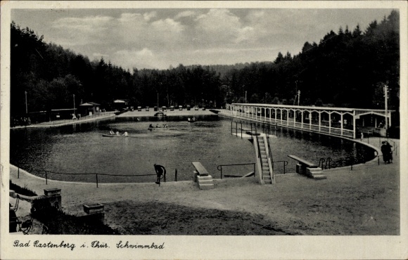 Ak Rastenberg in Thüringen, Schwimmbad
