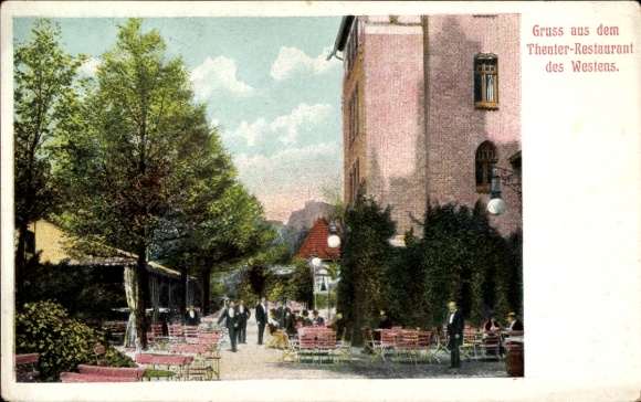 Ak Berlin Charlottenburg, Theater des Westens, Restaurant