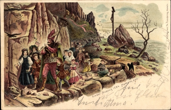 litho Hameln, De rattenvanger, kinderuittreksel 1284
