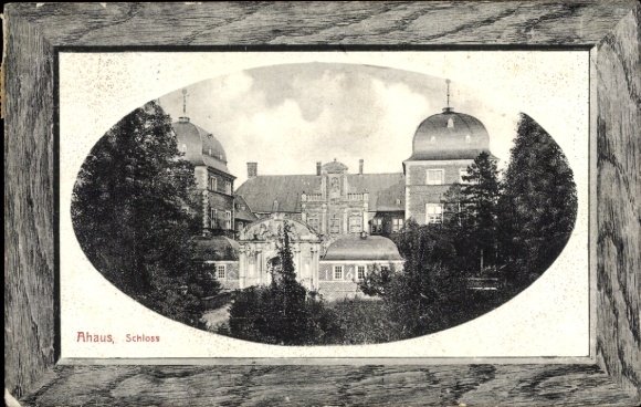 Präge Passepartout Ak Ahaus im Münsterland Westfalen, Schloss