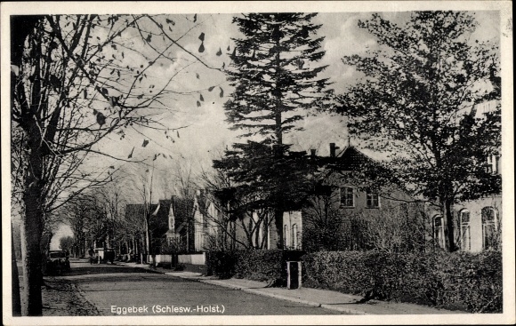 Ak Eggebek Kreis Flensburg, Straßenpartie