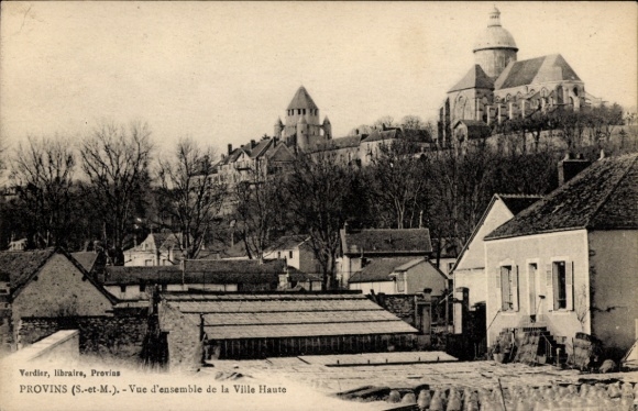 Ak Provins Seine et Marne, Stadtansicht von  Ville Haute,  Architektur, Bäume