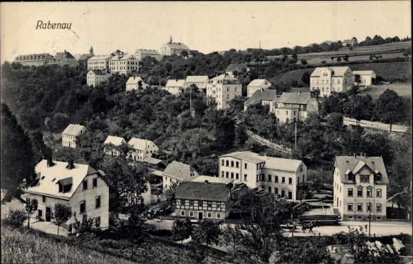 Ak Rabenau im Erzgebirge, Panorama vom Ort