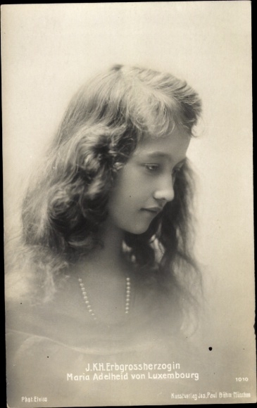 Ak Großherzogin Marie Adelheid von Luxemburg