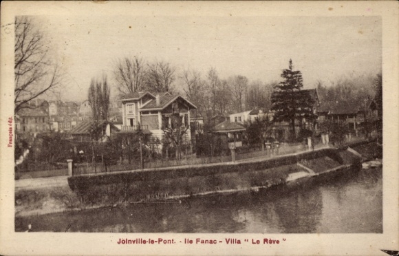 Ak Joinville le Pont Val de Marne, Ile Fanac, Villa Le Rove