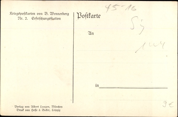 KP artysty Wennerberg, B., bufet, żołnierze dostają napoje, pociąg, kobiety