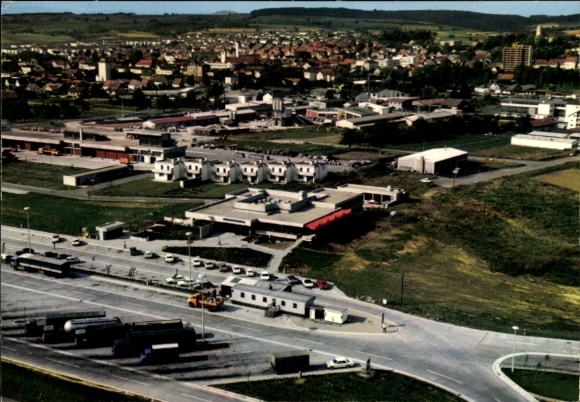 Postcard Sinsheim in Baden Württemberg, motorway rest area Kraichgau Nord