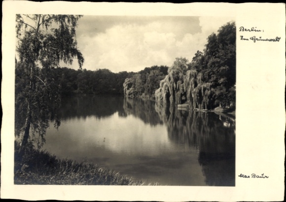 Ak Berlin, Im Grunewald, Max Baur Nr. B 40