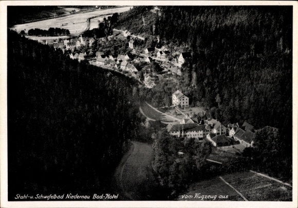 Postcard Bad Niedernau Rottenburg am Neckar, aerial photograph