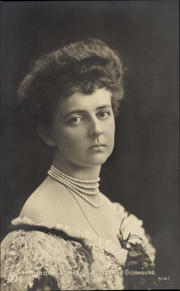 Ak Sophie Charlotte von Oldenburg, Ehefrau Eitel Friedrich von Preußen