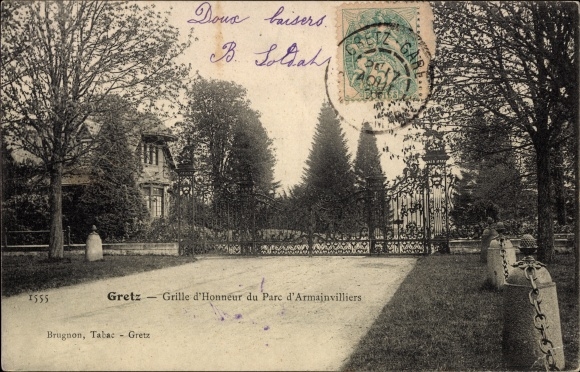 KP Gretz Seine et Marne, Grille d'Honneur du Parc d'Armainvilliers