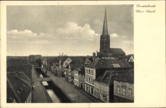 Postcard Buxtehude in Lower Saxony, West-Fleeth