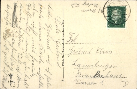 Postcard Lauenburg an der Elbe, Elbstraße, Pharmacy