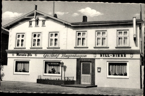 Ak Ahrensburg in Schleswig Holstein, Hotel Restaurant J. Bugenhagen, Hamburger Str. 62