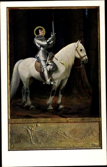 Artist Postcard Fugel, Gerhard, S. Georgius, Psalm 30, Act manfully