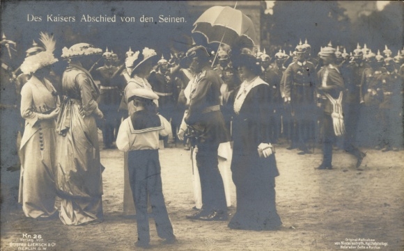 PC The Emperor's Farewell to His People, Kaiser Wilhelm II, War March, Liersch Kr. 26
