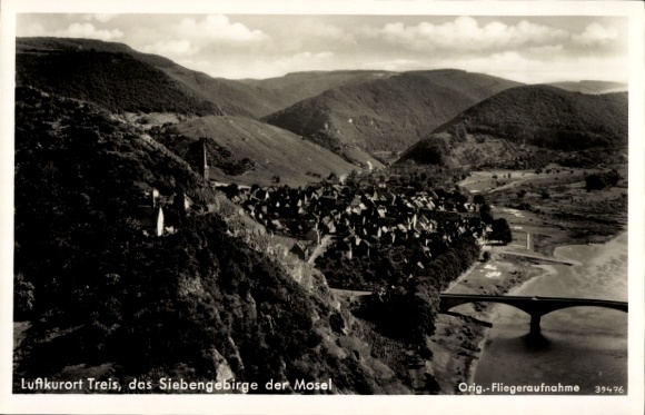 Ak Treis Karden an der Mosel, Fliegeraufnahme