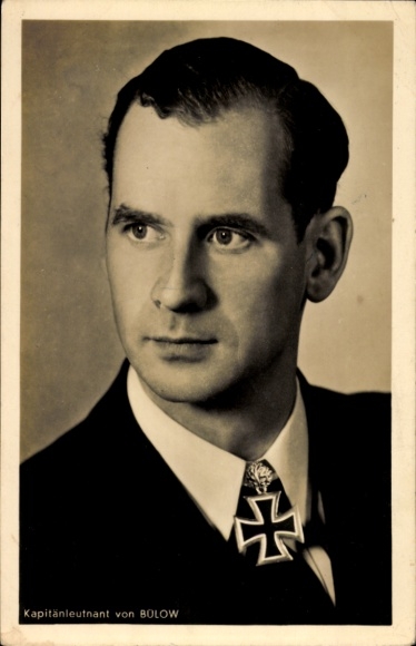 Ak Ritterkreuzträger Kapitänleutnant Otto von Bülow, Portrait