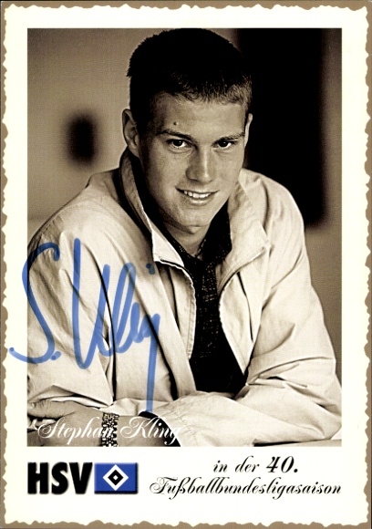 Autogrammkarte Fußballer Stephan Kling, Hamburger SV / HSV, Autogramm