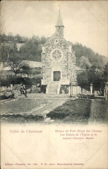 Ak Chevreuse-Yvelines, Abtei Port Royal des Champs, Kirchenruinen