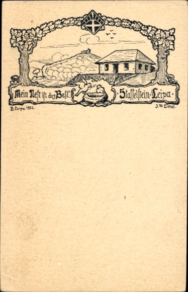 Ak Bad Staffelstein am Main Oberfranken, Hütte