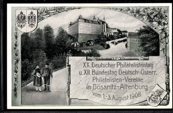 Postwaardestuk Ak PP 27 C98 013, 20e Duitse Filatelistendag 1908