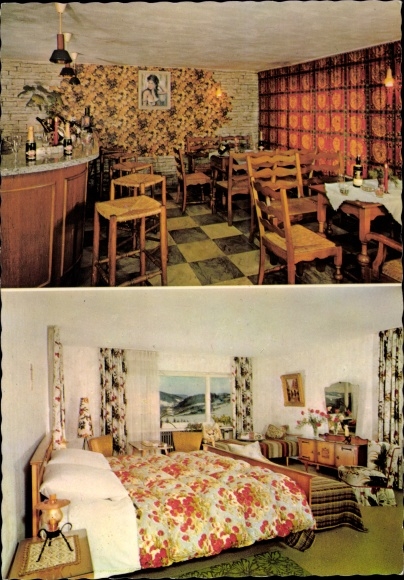 Postcard Kumreut Röhrnbach in Lower Bavaria, Pensionshaus Bergschlössl