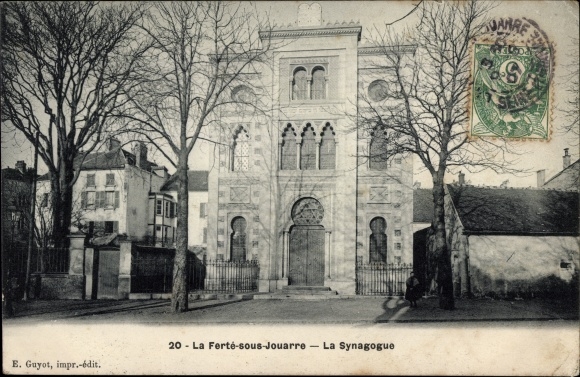 Judaica Ak La Ferte sous Jouarre Seine et Marne, Synagoge