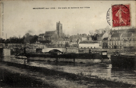 CPA Beaumont-sur-Oise Val d'Oise, vu de ville