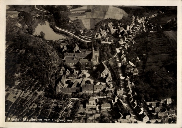 Maulbronn Monastery in the Black Forest, aerial photograph