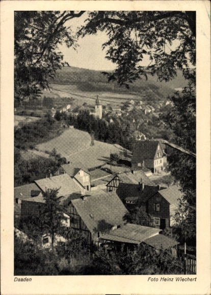 Postcard Daaden in the Westerwald, town view