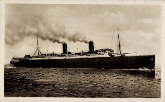 Postcard Norddeutscher Lloyd Bremen, steamer Columbus, view starboard