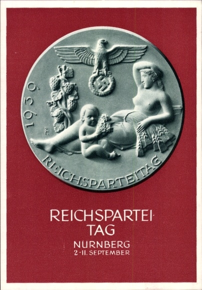 Ganzsachen Ak Nürnberg, Reichsparteitag 1939, Reichsparteitag des Friedens