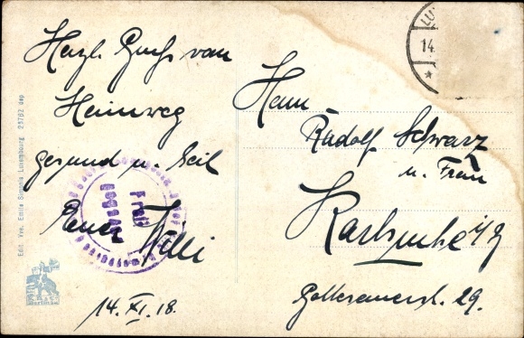 KP Luksemburg Luksemburg, Partie du Breiteweg, Caserne des Volontaires