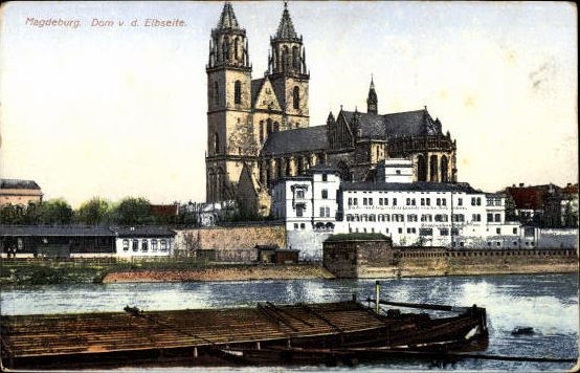50 Ak Magdeburg Elbe, diverse Ansichten, kleinformatig