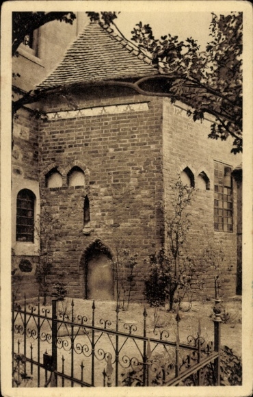 Postcard Ketzür Butzow in Havelland, church, southern part of the heptagon, old entrance