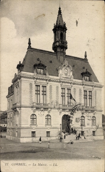 Ak Corbeil Essonne,  Rathaus