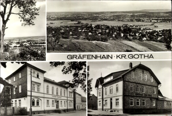 Ak Gräfenhain Ohrdruf in Thüringen, Gesamtansicht, Gebäude