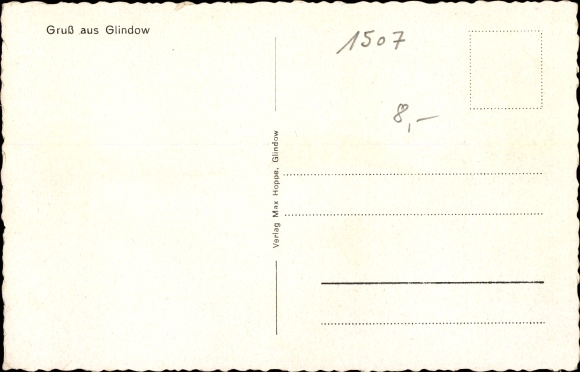 Postcard Glindow Werder on the Havel, hospital