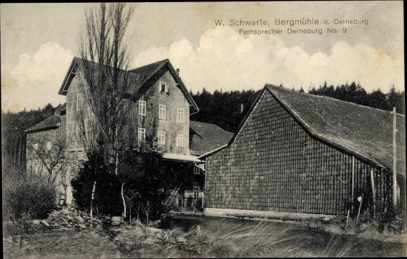 Postcard Derneburg Holle, Bergmühle