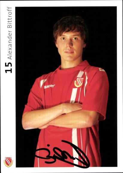 Autogrammkarte Fußballer Alexander Bittroff, FC Energie Cottbus, Autogramm