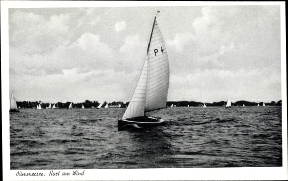 Ansichtkaart Lembruch am Dümmersee, zeilboot