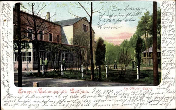Postcard Zeithain in Saxony, military training area, officers' mess