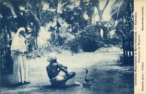 Postcard Mission in India, Snake Charmers