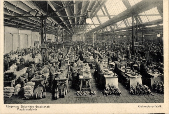 Ak Berlin Reinickendorf Tegel, AEG Maschinenfabrik, Kleinmotorenfabrik