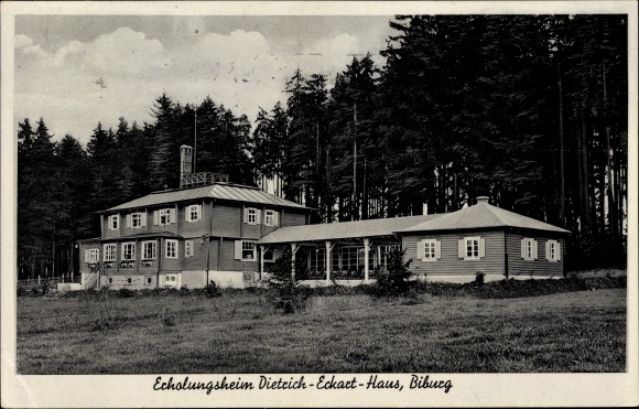 Postcard Biburg in Lower Bavaria, convalescent home Dietrich Eckart Haus