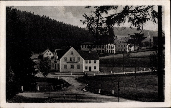 Postcard Kühnhaide Marienberg in the Ore Mountains of Saxony, Gasthof zum Schwarzwassertal